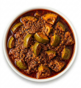 ripe red chili pickle (pandu mirapa pachadi)