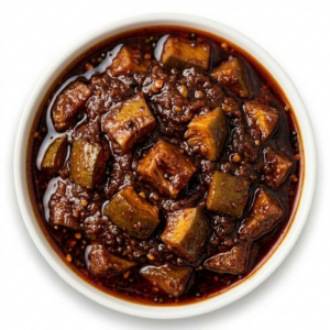 ripe red chili pickle (pandu mirapa pachadi)