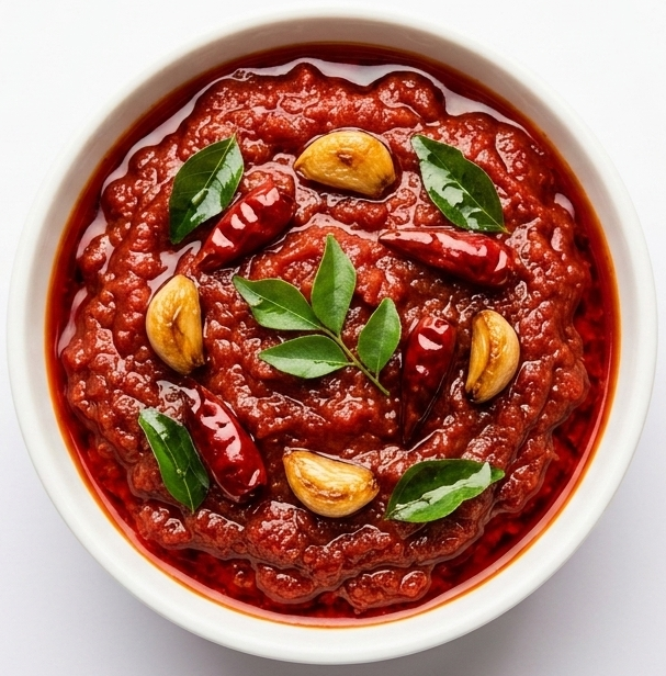ripe red chili pickle (pandu mirapa pachadi) ripe red chili pickle (pandu mirapa pachadi)